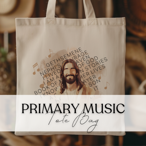 Primary Music 15"x16" Tote Bag