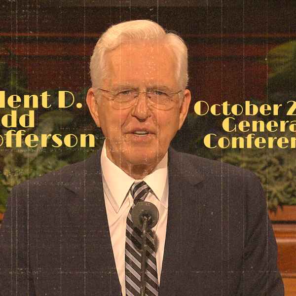 President D. Todd Christofferson speaking during October 2026 General Conference