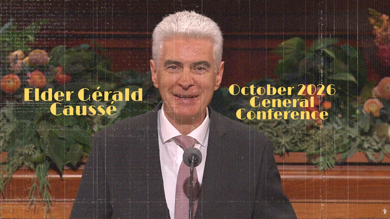 Elder Gérald Caussé speaking during October 2026 General Conference