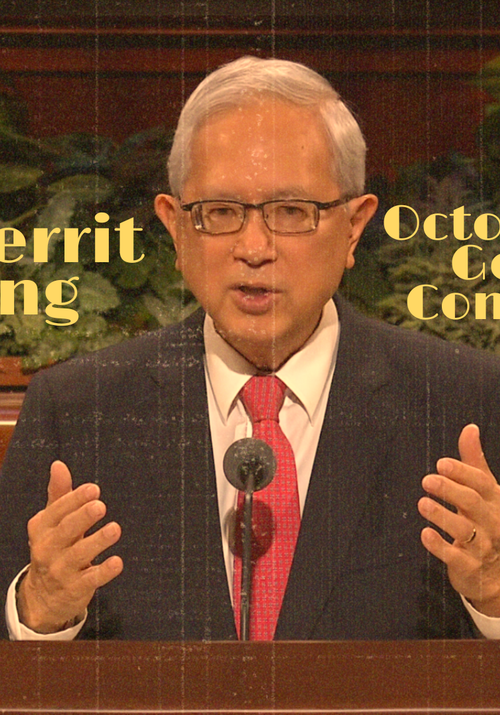 Elder Gerrit W. Gong speaking during October 2026 General Conference