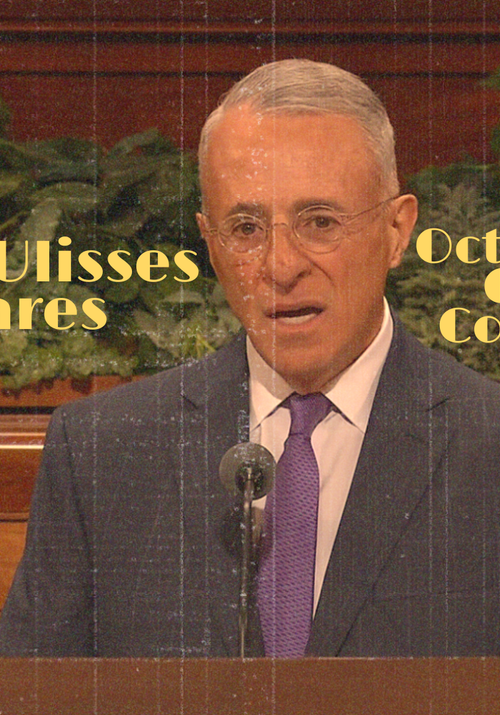 Elder Ulisses Soares speaking during October 2026 General Conference