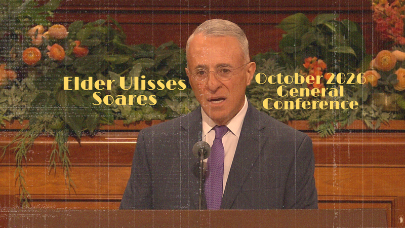 Elder Ulisses Soares speaking during October 2026 General Conference