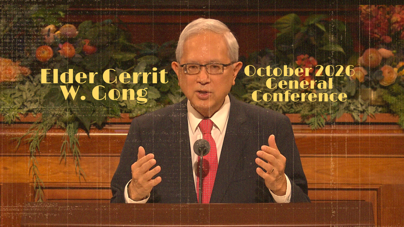 Elder Gerrit W. Gong speaking during October 2026 General Conference